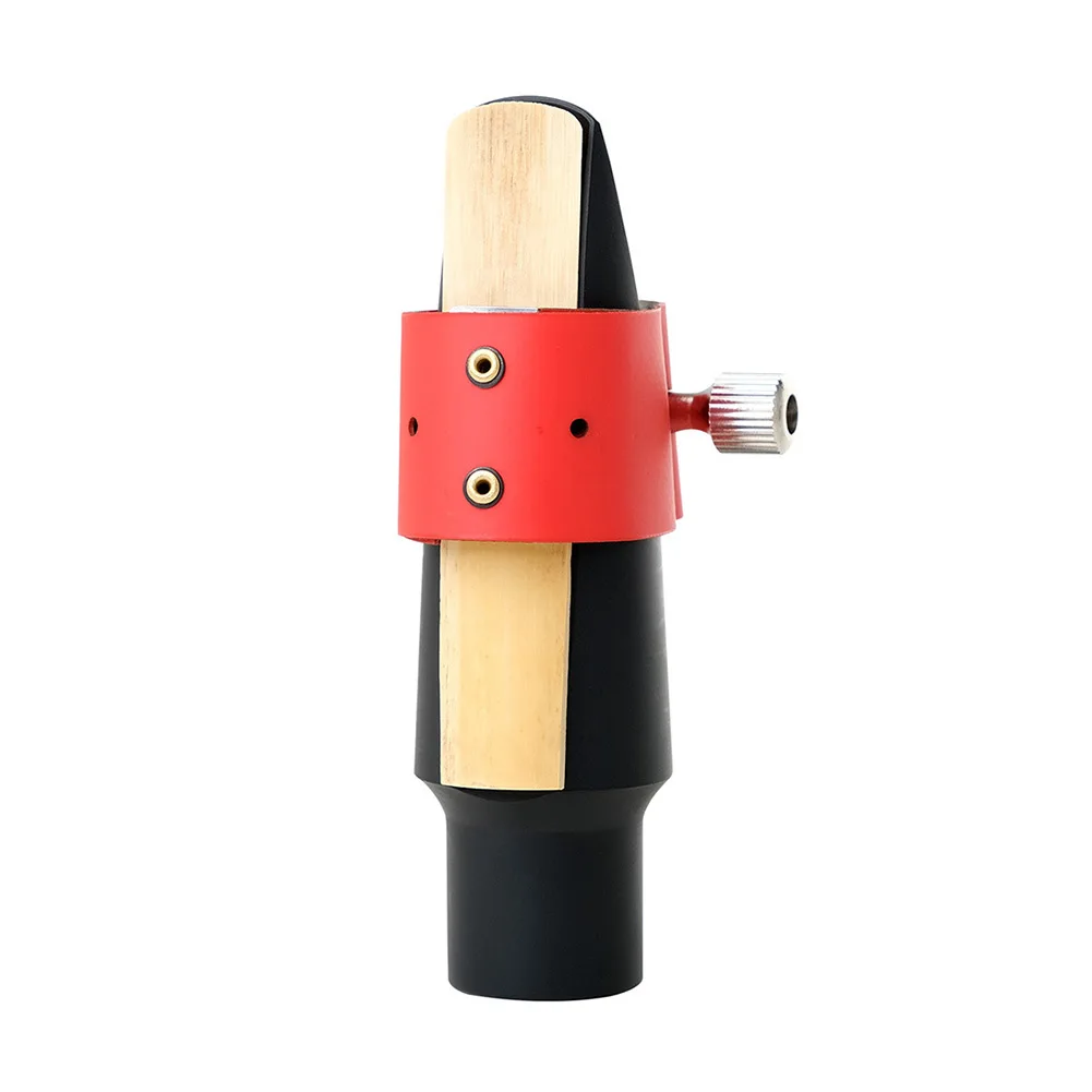 

1x Saxophone Mouthpiece Leather Ligature For Alto Sax Accessories Black Blue Red Ligature Compact Fastener Adjust Clip Climp