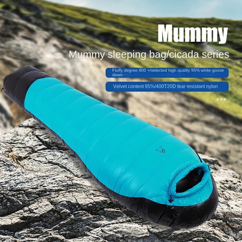 SKY ICE Stunning Cicada Mummy Down Sleeping Bag for Adults Outdoor Camping Winter Thickened Goose Down for Cold and Warm Protect
SKY ICE Stunning Cicada Mummy Down Sleeping Bag for Adults Outdoor Camping Winter Thickened Goose Down for Cold and Warm Protect