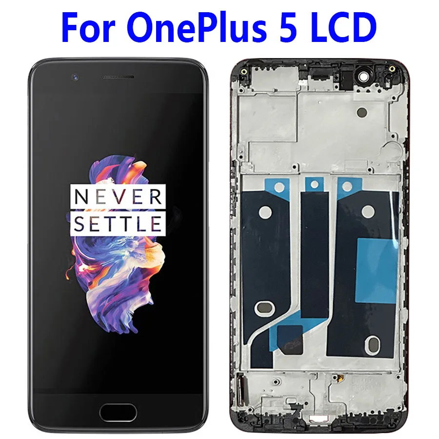 ЖК-дисплей AMOLED 5,5 дюйма для OnePlus 5, сенсорный экран, датчик дигитайзера в сборе, замена для OnePlus 5, ЖК-дисплей с рамкой A5000
ЖК-дисплей AMOLED 5,5 дюйма для OnePlus 5, сенсорный экран, датчик дигитайзера в сборе, замена для OnePlus 5, ЖК-дисплей с рамкой A5000
