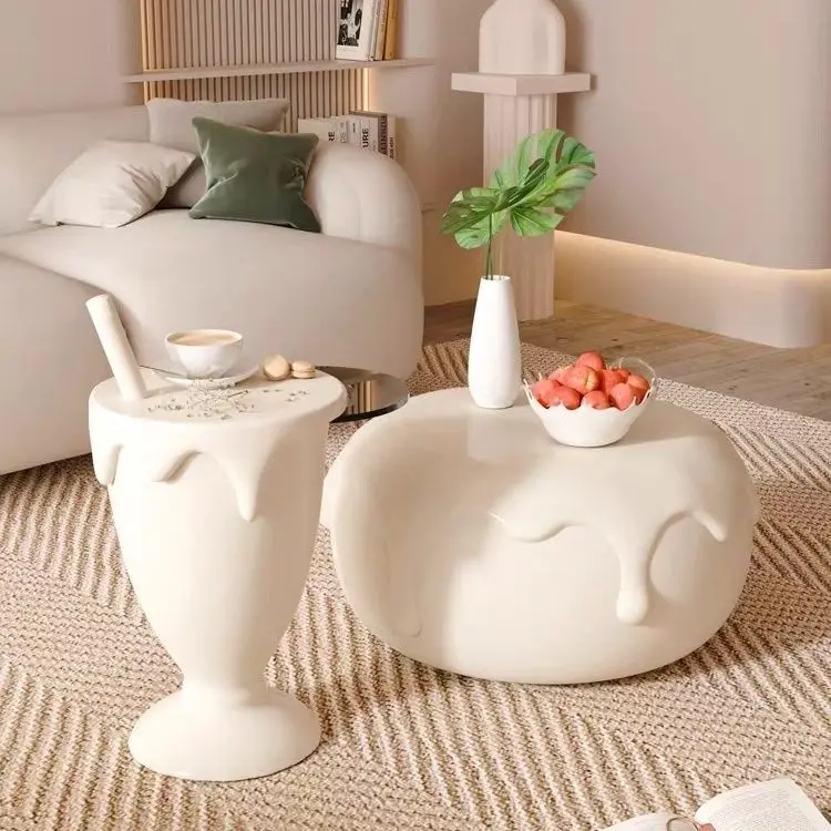 Cream Style Coffee Table Combination Sofa Living Room Round Ice Cream Minimalist Creative High-end Light Luxury
Cream Style Coffee Table Combination Sofa Living Room Round Ice Cream Minimalist Creative High-end Light Luxury