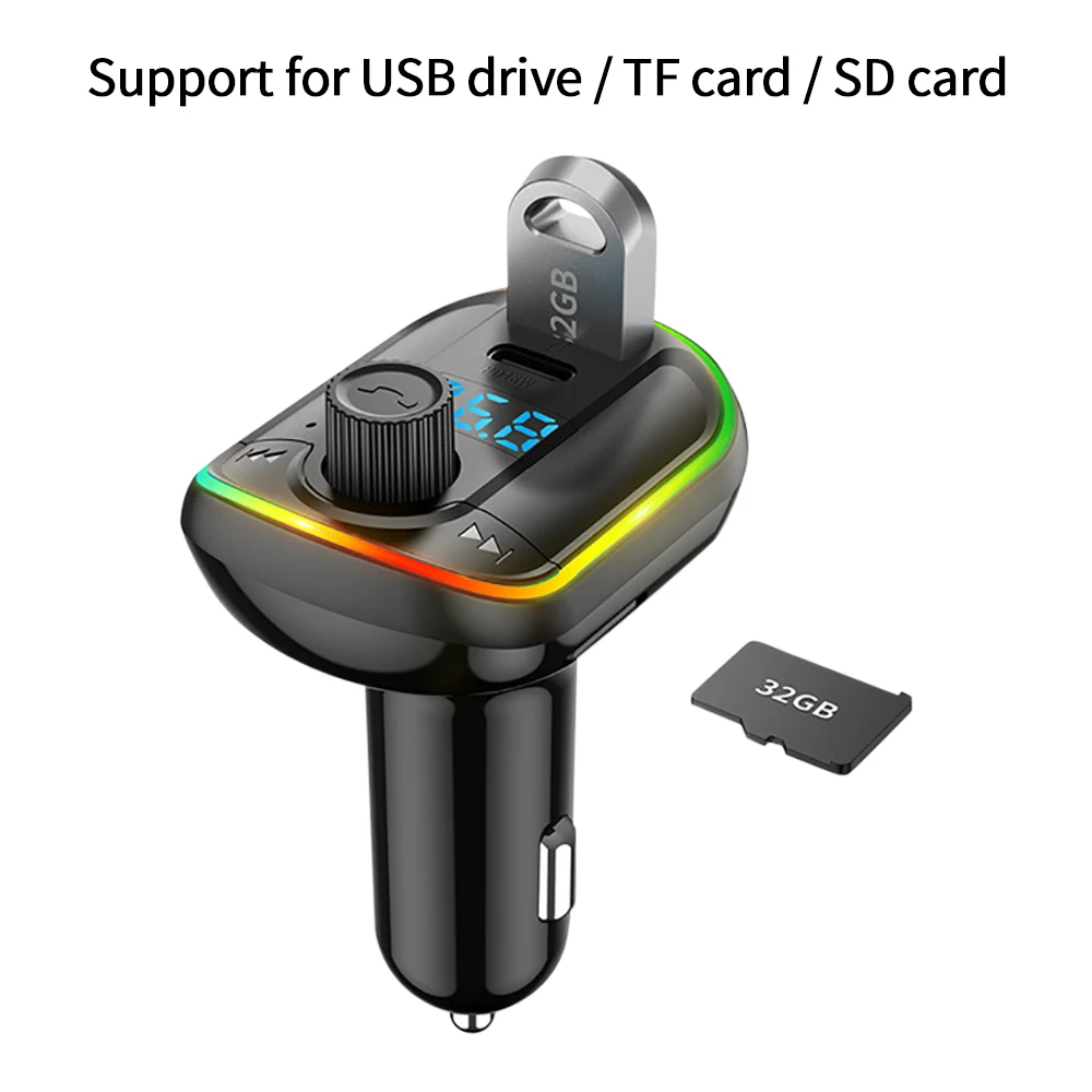 USB Car Fast Charger MP3 Bluetooth Player FM Transmitter Car Bluetooth Hands Free Car Kit PD 18W Charger 
USB Car Fast Charger MP3 Bluetooth Player FM Transmitter Car Bluetooth Hands Free Car Kit PD 18W Charger