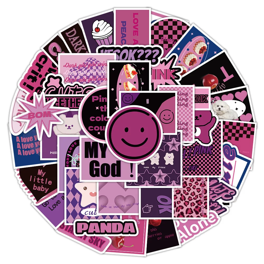 10/30/60PCS Pink Purple Korea Cute Stickers Ins Style Cartoon Decals Toy For Girls DIY Laptop Luggage Scrapbook Waterproof Decal
10/30/60PCS Pink Purple Korea Cute Stickers Ins Style Cartoon Decals Toy For Girls DIY Laptop Luggage Scrapbook Waterproof Decal