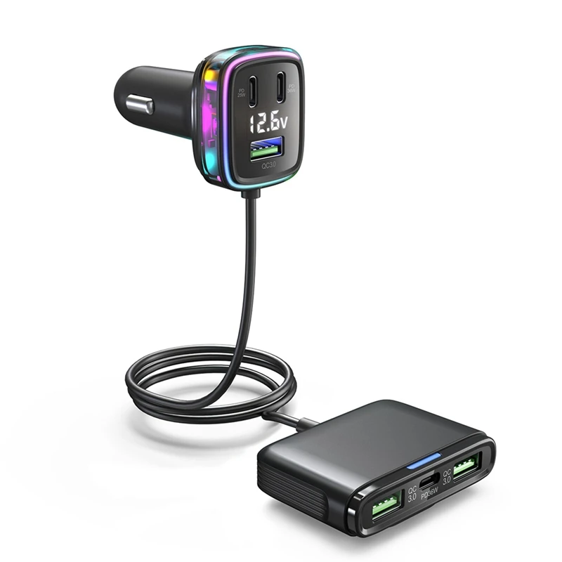 Универсальное Новое быстрое автомобильное зарядное устройство PD 36 Вт с 6 USB-портами QC3.0 автомобильное переднее и заднее сиденье с кабелем автомобильное быстрое зарядное устройство прочное
Универсальное Новое быстрое автомобильное зарядное устройство PD 36 Вт с 6 USB-портами QC3.0 автомобильное переднее и заднее сиденье с кабелем автомобильное быстрое зарядное устройство прочное