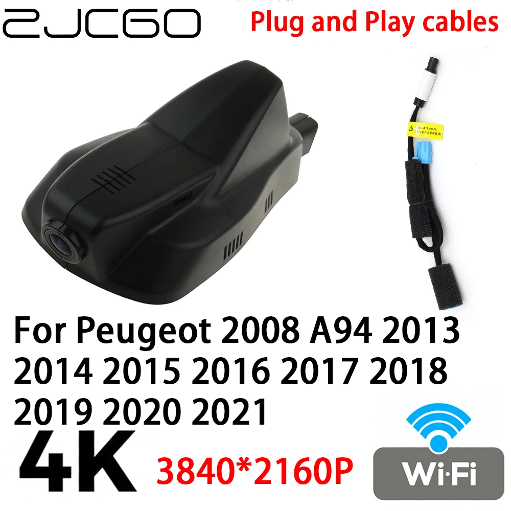 ZJCGO 4K 2160P Car DVR Dash Cam Camera Video Recorder Plug and Play for Peugeot 2008 A94 2013 2014 2015~2021
ZJCGO 4K 2160P Car DVR Dash Cam Camera Video Recorder Plug and Play for Peugeot 2008 A94 2013 2014 2015~2021