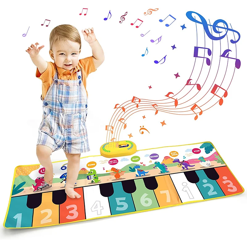 Musical Piano Mat with 8 Instrument Sounds Animal Keyboard Touch Play Dance Carpet for Toddlers Kids Toys Learning Education
Musical Piano Mat with 8 Instrument Sounds Animal Keyboard Touch Play Dance Carpet for Toddlers Kids Toys Learning Education