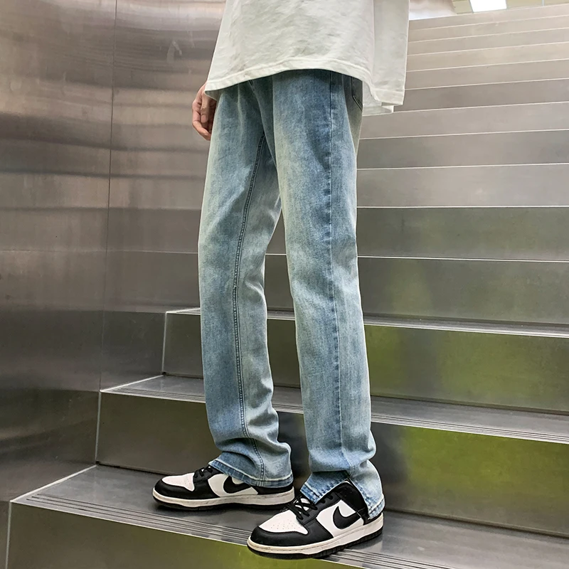 2023 High Street Loose Casual Pants Men's Summer Ankle Split Jeans Y2K Vintage Light Blue Basic Everyday Work Wear Slim Denim
2023 High Street Loose Casual Pants Men's Summer Ankle Split Jeans Y2K Vintage Light Blue Basic Everyday Work Wear Slim Denim