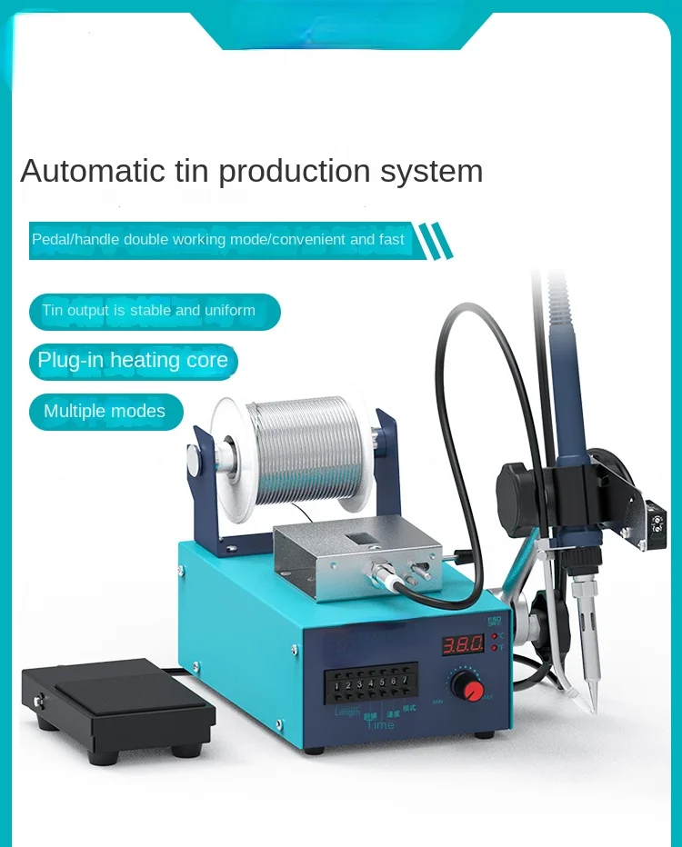Bk375b Automatic Soldering Machine Industrial Grade Electric Soldering Iron Pedal Tin Induction Tin Feeding Soldering Station
Bk375b Automatic Soldering Machine Industrial Grade Electric Soldering Iron Pedal Tin Induction Tin Feeding Soldering Station