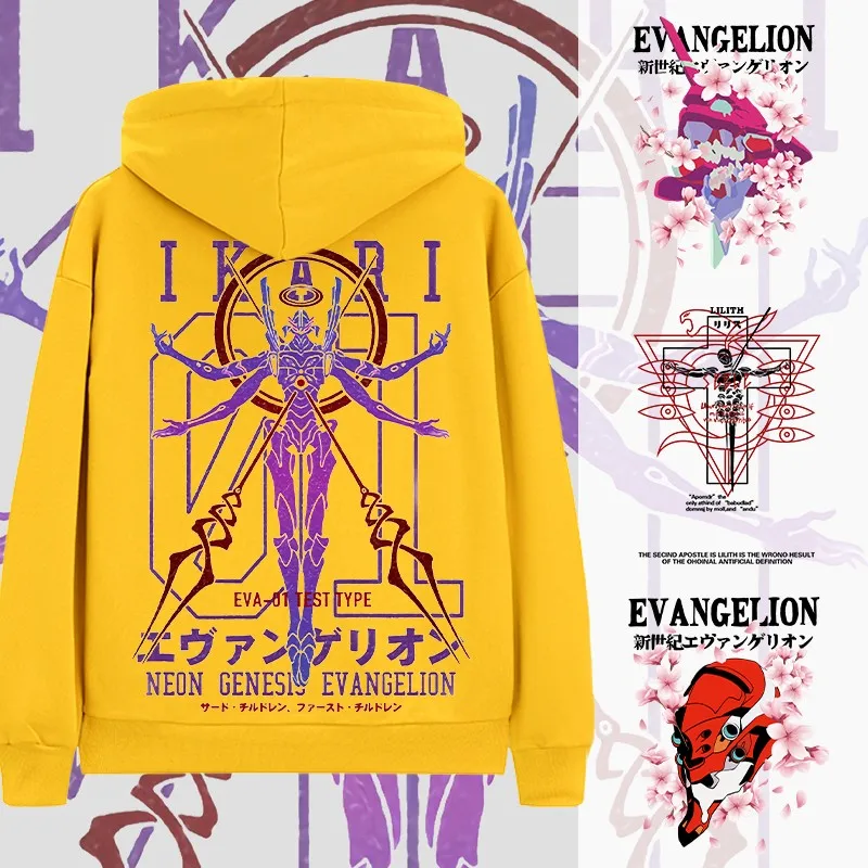 

Eva New Century Evangelion Hoodie Men Hooded Spring And Autumn Two Yuan Early Mobile Diffuse Around The Clothes Loose