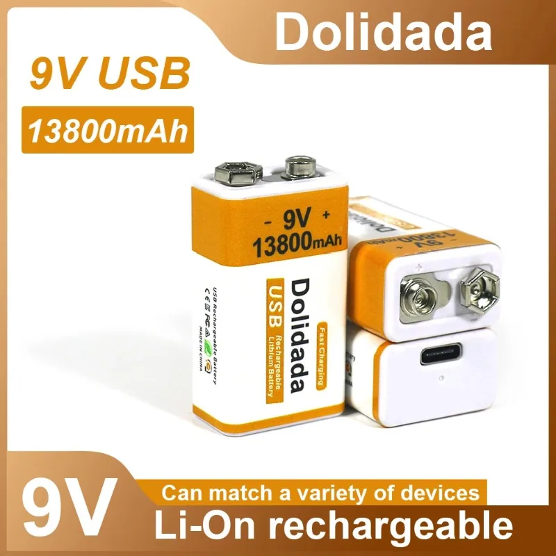Free Shipping 2023 Best-selling 9V13800mAh+USB Fast Charging Line LI-ION Rechargeable Battery for Multimeter Microphone Toy
Free Shipping 2023 Best-selling 9V13800mAh+USB Fast Charging Line LI-ION Rechargeable Battery for Multimeter Microphone Toy
