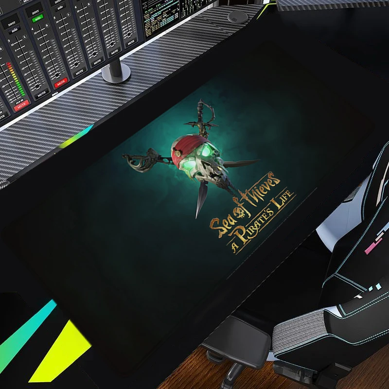 

Rubber Mouse Pad Sea of Thieves Computer Desk Mat Mouse Mat Gamer Keyboard Mat Stitched Edge Mousepad Cabinet Pc Gaming Accessoy