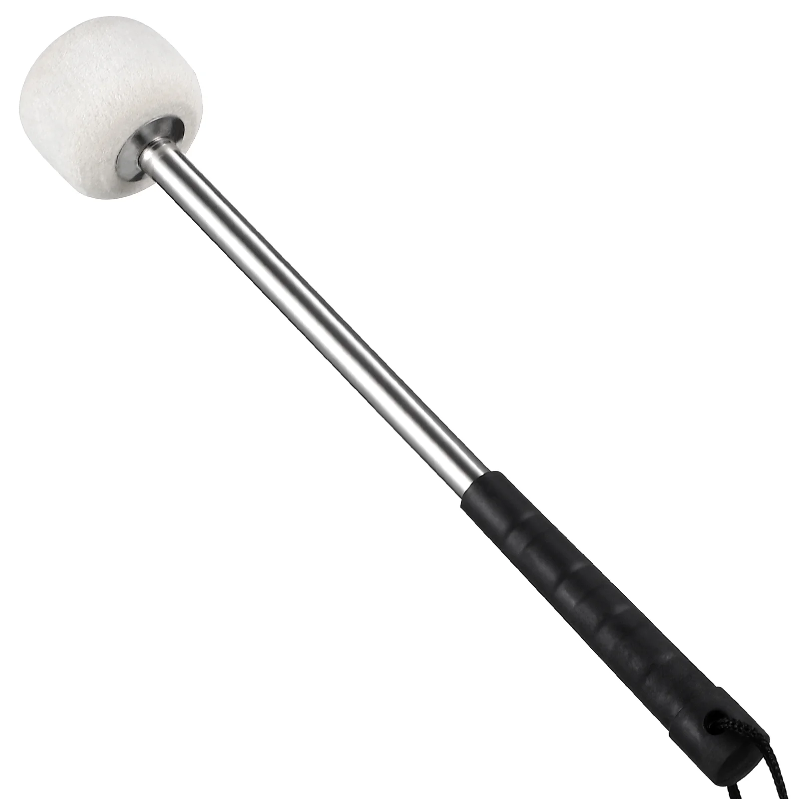 

Music Instrument Accessory Stick Stainless Steel Handle Wool Felt Head Drumstick Instrument Accessory for Drum-player Students