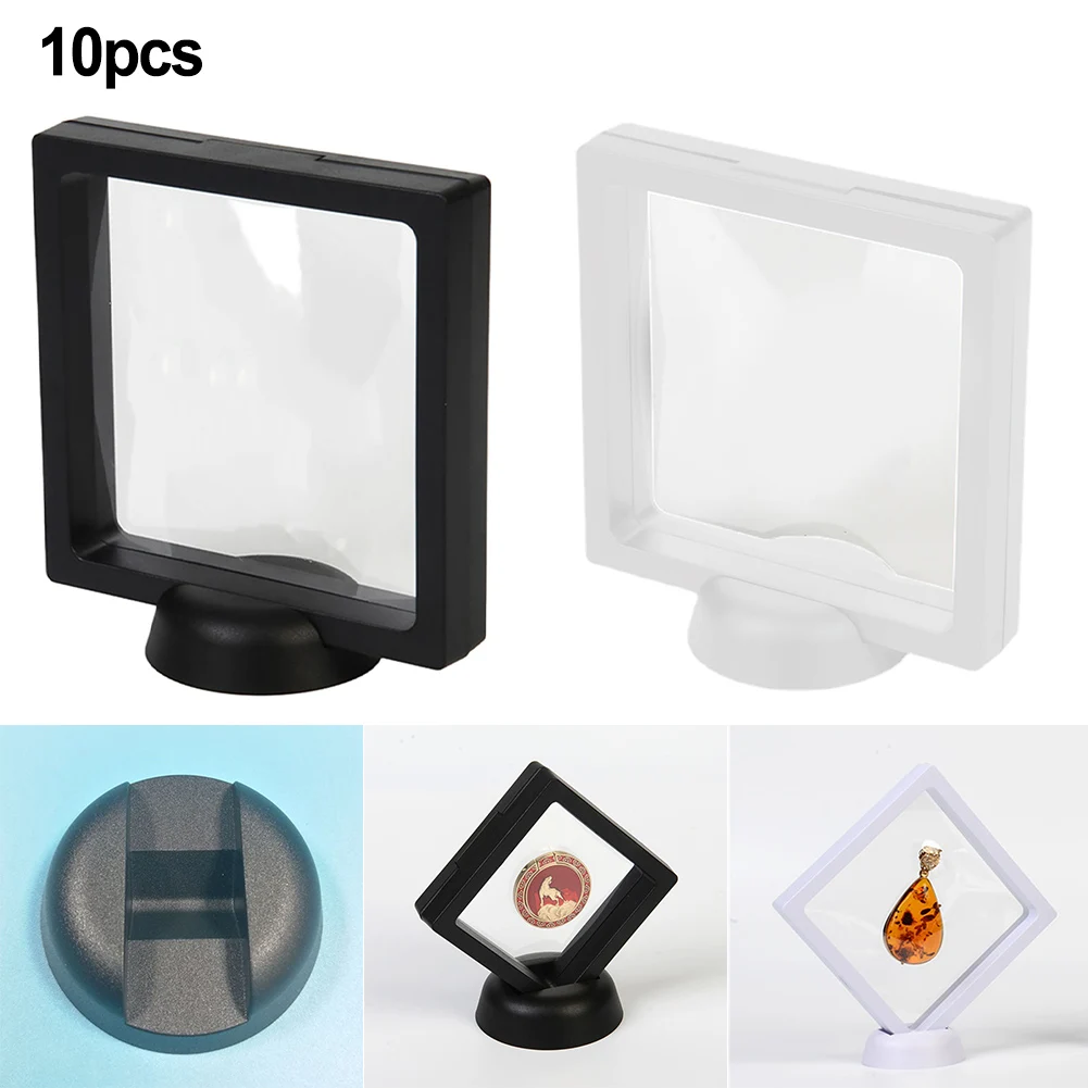 10pcs Display Box 3D Floating Frame Holder Stand Box Clear Jewelry Ring Earrings Coin Display Case Necklace Stand Display Holder
10pcs Display Box 3D Floating Frame Holder Stand Box Clear Jewelry Ring Earrings Coin Display Case Necklace Stand Display Holder