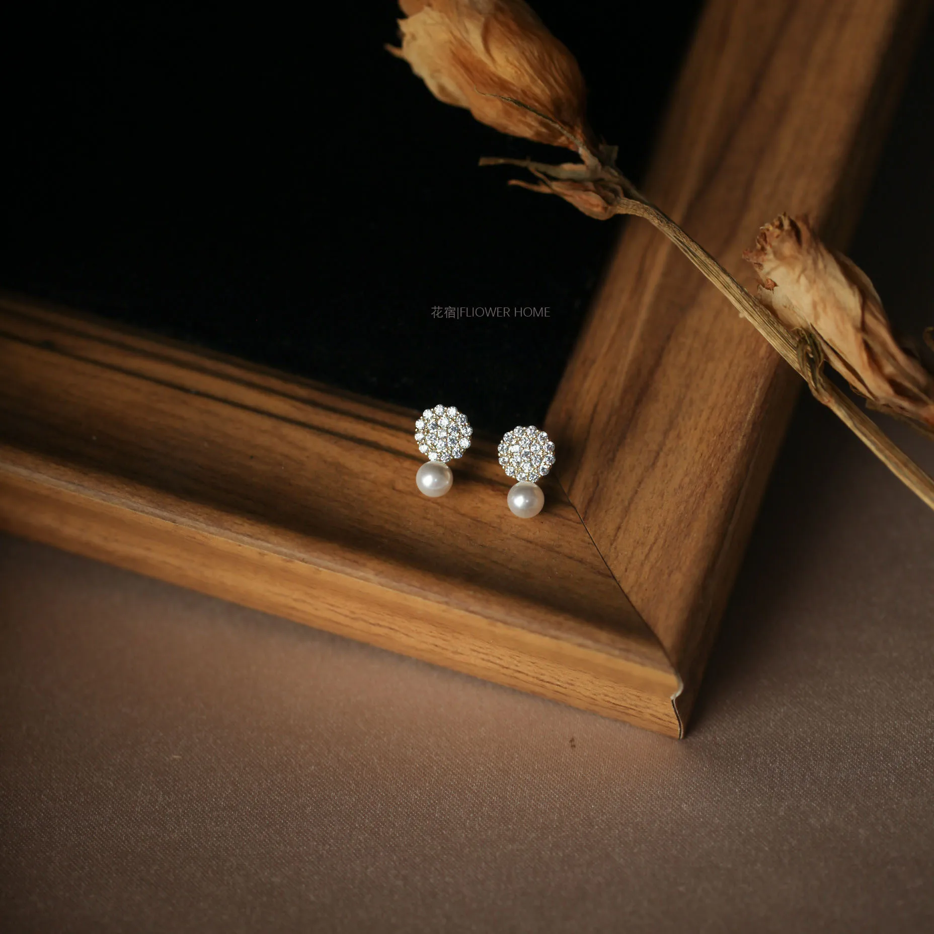 

Real 925 Sterling Silver 14K Gold Small Pearl Zircon Stud Earrings For Women Luxury Piercing Jewelry 2024 Trend Argent 925