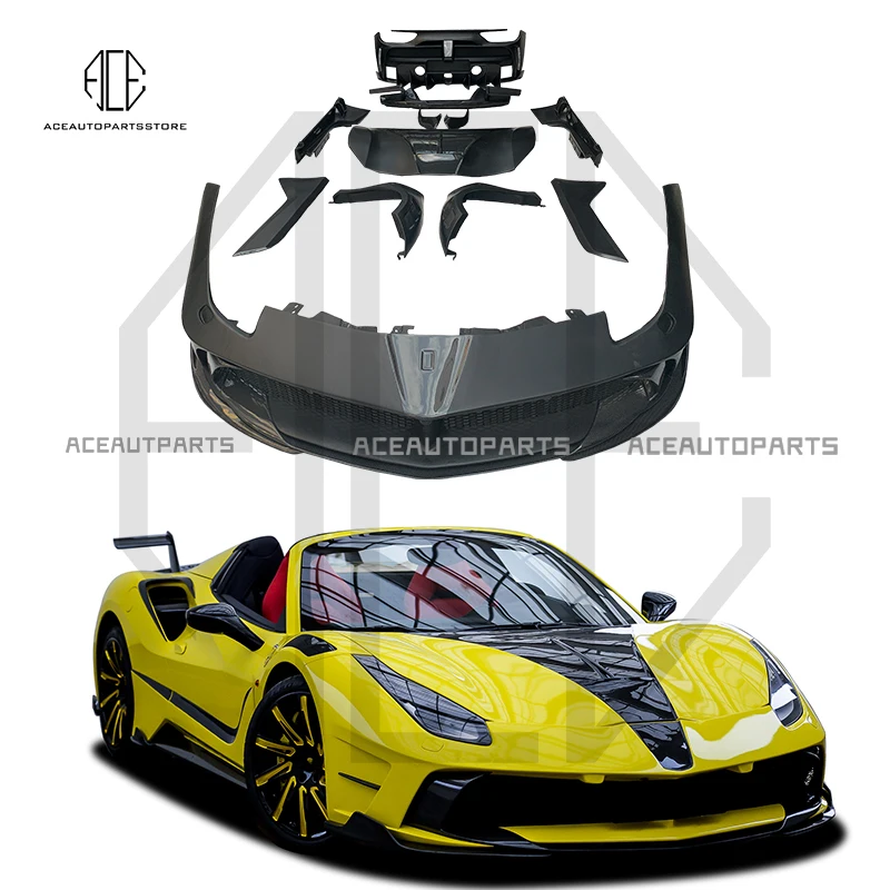Комплект кузова Msy Style 488 для Ferrari 488, кузов автомобиля из углеродного волокна, автозапчасти, модифицированные аксессуары для автомобиля
Комплект кузова Msy Style 488 для Ferrari 488, кузов автомобиля из углеродного волокна, автозапчасти, модифицированные аксессуары для автомобиля