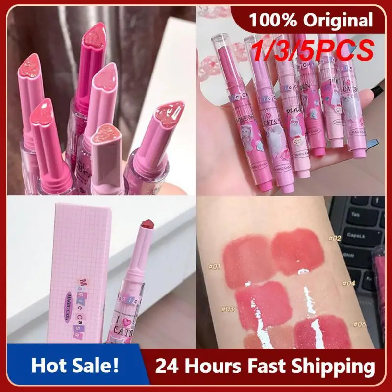 1/3/5PCS Moisturizing Lipstick Not Easy To Fade 21.4g Heart-shaped Lipstick Lip Makeup Non-stick Lipstick Fade Lip
1/3/5PCS Moisturizing Lipstick Not Easy To Fade 21.4g Heart-shaped Lipstick Lip Makeup Non-stick Lipstick Fade Lip