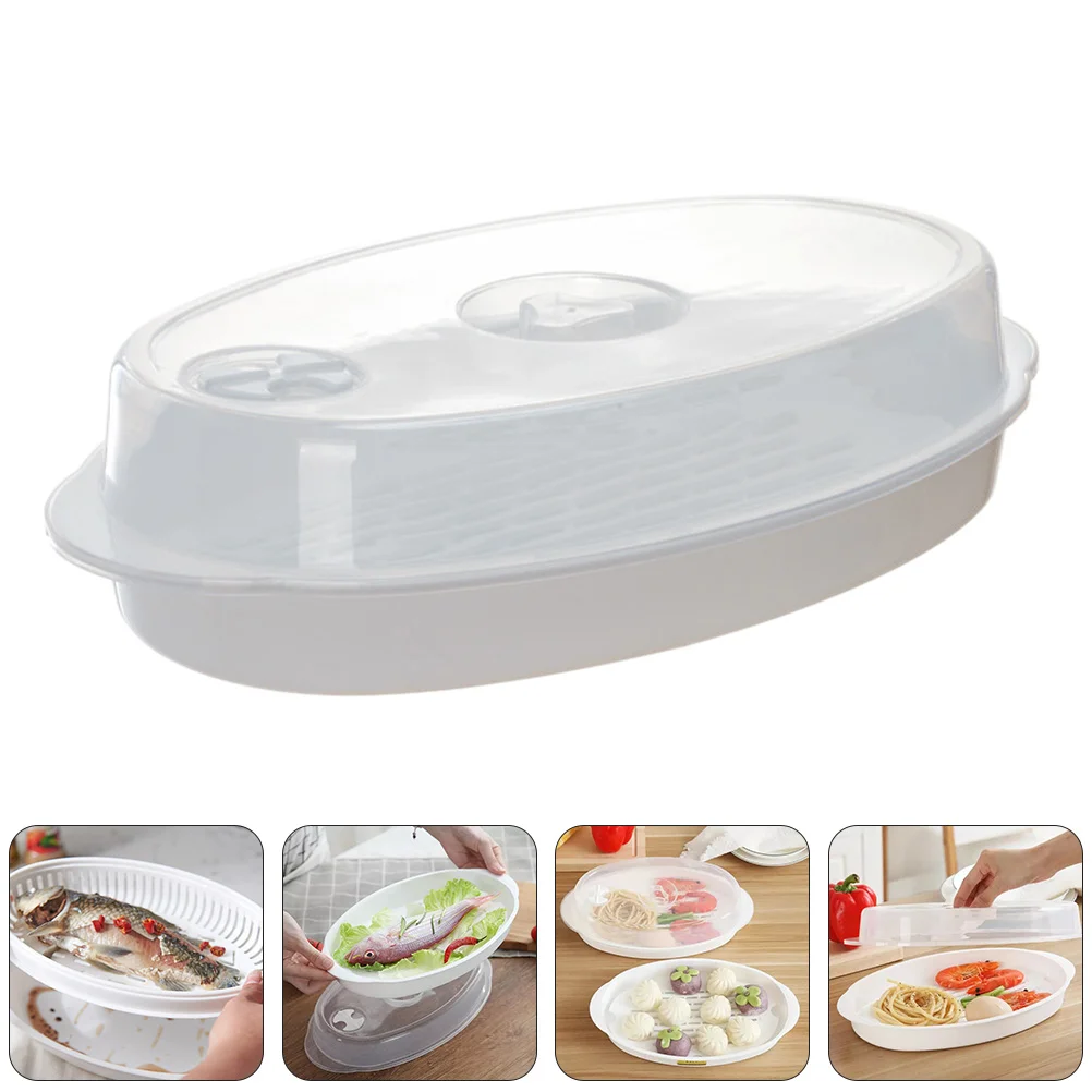 Kitchen Steamer Cooking Plate Cookware Gadget Supplies for Food Microwave Ovens 
Kitchen Steamer Cooking Plate Cookware Gadget Supplies for Food Microwave Ovens