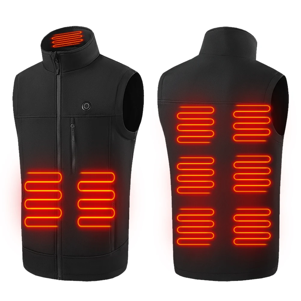 9 Areas Heated Vest for Men USB Powered 3 Gear Temperature Control Stand Collar Winter Warm Vest for Outdoor Hiking Camping
9 Areas Heated Vest for Men USB Powered 3 Gear Temperature Control Stand Collar Winter Warm Vest for Outdoor Hiking Camping