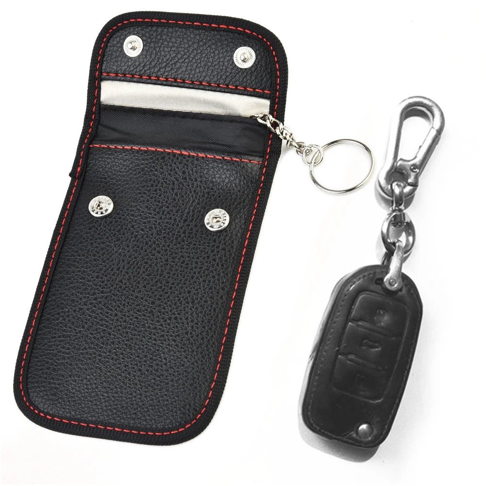 Newest Anti Theft Car Key Fob RFID Signal Blocker Faraday Signal Blocking Pouch Bag Key Wallets Car Interior Accessories
Newest Anti Theft Car Key Fob RFID Signal Blocker Faraday Signal Blocking Pouch Bag Key Wallets Car Interior Accessories