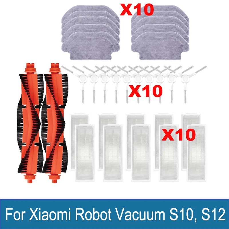 Compatible For Xiaomi Robot Vacuum S10 S12 T12 B106GL/ Mop 2S XMSTJQR2S / 3C B106CN Parts Accessories Main Side Brush Filter Mop
Compatible For Xiaomi Robot Vacuum S10 S12 T12 B106GL/ Mop 2S XMSTJQR2S / 3C B106CN Parts Accessories Main Side Brush Filter Mop