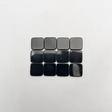 fashion new Natural stone Obsidian Double flat bottom square cabochon about 14MM 12PCS Ring Earrings necklace diy Accessories