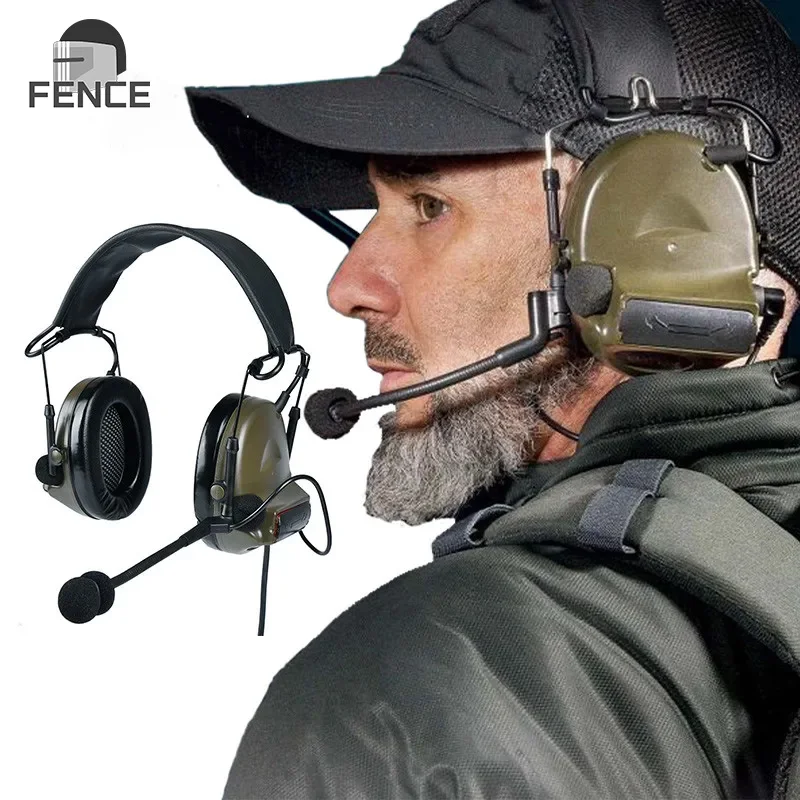 

WADSN Tactical C2 Comtac 2 Headset Communication Outdoor Hunting Shooting Headphone Airsoft Accessories Kenwood U94 PTT Earphone