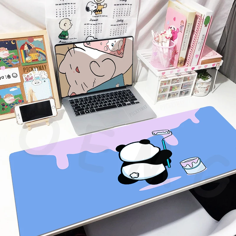 

Panda Mouse Pads waterproof Gaming Mousepad Gamer Mouse Mat Keyboard Mats Desk Pad Mousepads XXL 90x40cm For Computer