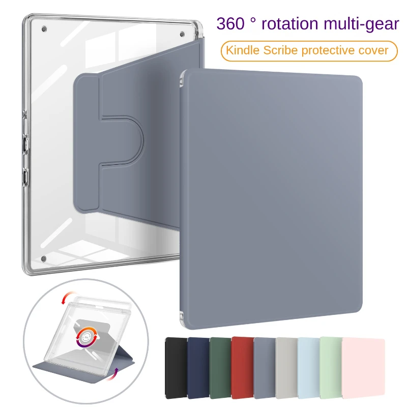 

360° Rotation Case for Kindle Scribe (10.2 Inch 2022 Release) - [Built in Pen Holder] Lightweight Bookcover with Auto Sleep/Wake