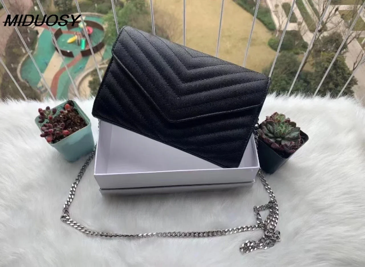 

Women's Luxury Single shoulder crossbody Bag Top leather caviar Classic designer Envelope Bag Fashion Casual clutch purse