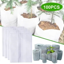 

Biodegradable Nonwoven Fabric Nursery Plant Grow Bags Seedling Growing Planter Planting Pots Garden Eco-Friendly Ventilate Bag