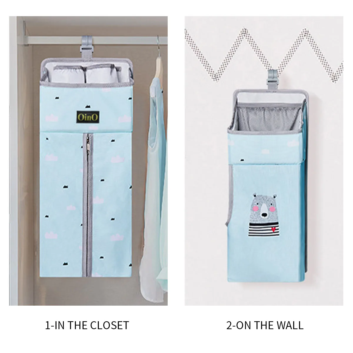 Premium 3-in-1 Hanging Crib Organizer with Storage Pockets | HavF Beauty Crib organizer Hanging crib organizer Baby diaper storage organizer Nursery hanging organizer Crib diaper caddy