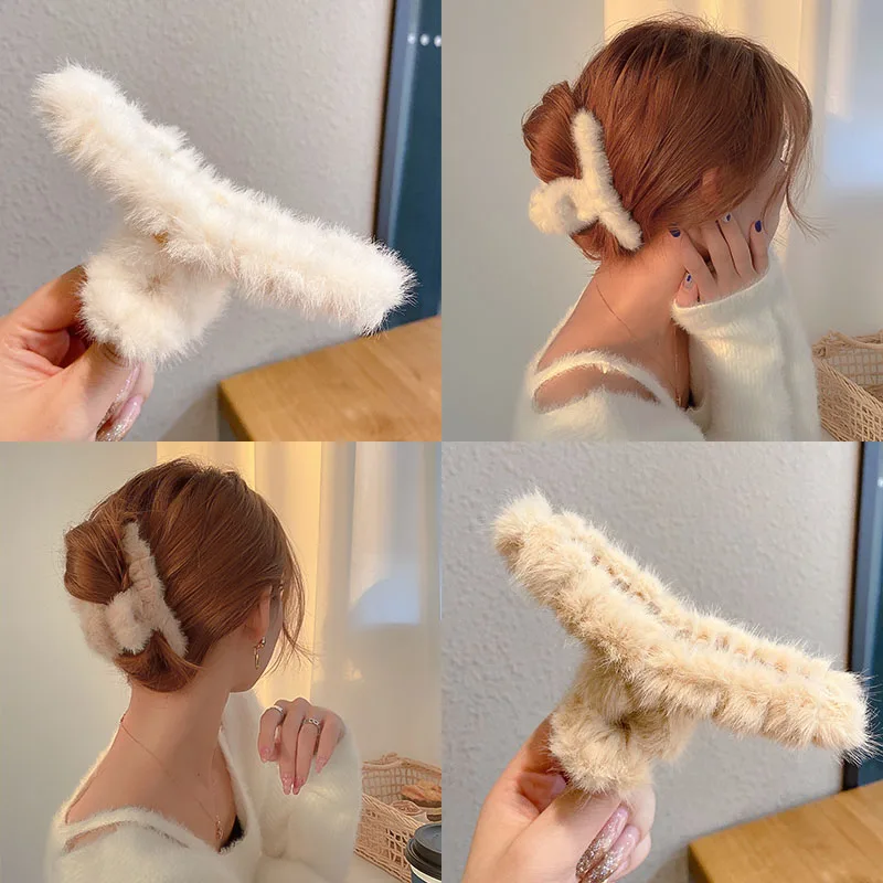 Plush Fur Hair Clip Plush Hair Claws Clamps Autumn Winter Women Ponytail Clip Tassels Hair Clip Barrettes Hair Accessories
Plush Fur Hair Clip Plush Hair Claws Clamps Autumn Winter Women Ponytail Clip Tassels Hair Clip Barrettes Hair Accessories