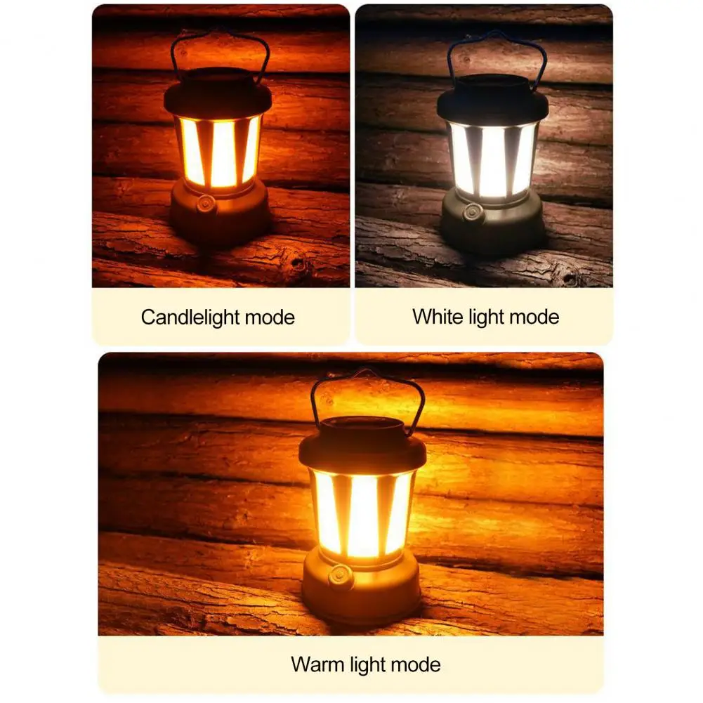 

Portable Outdoor Camping Light Dimming Brightness for Outdoor Use Portable Solar Camping Lantern with 3 Light Modes for Tents