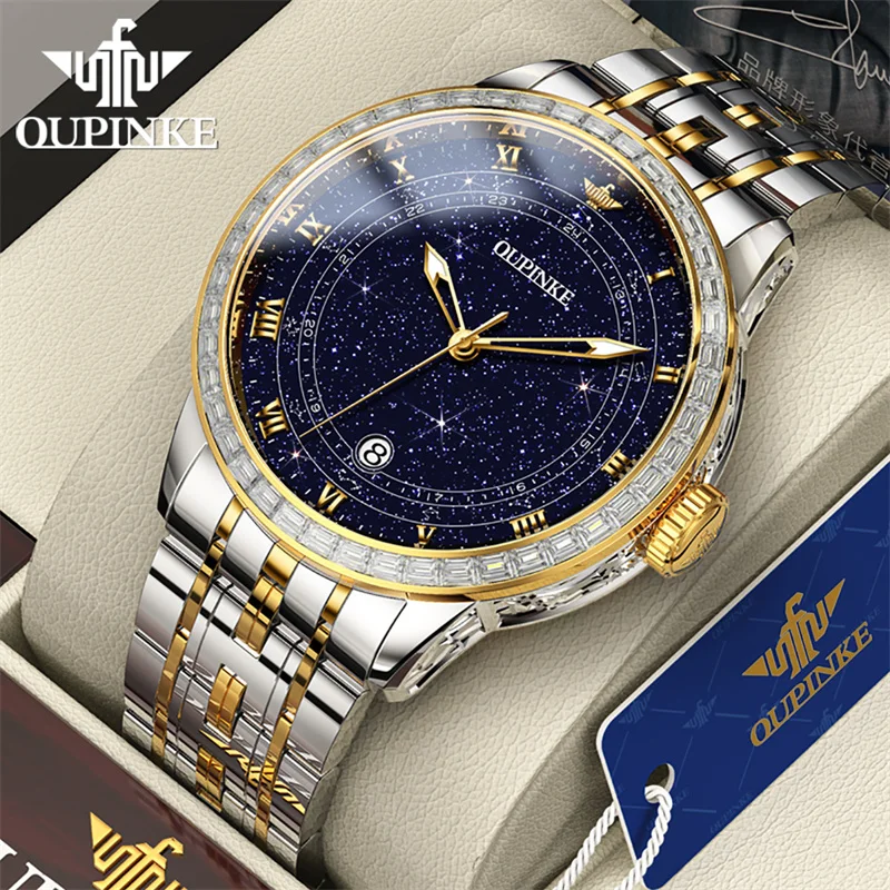 

OUPINKE Top Brand Luxury Automatic Watch For Men MIYOTA Mechanical Waterproof Sapphire Mirror Man Watches Relogio Masculino