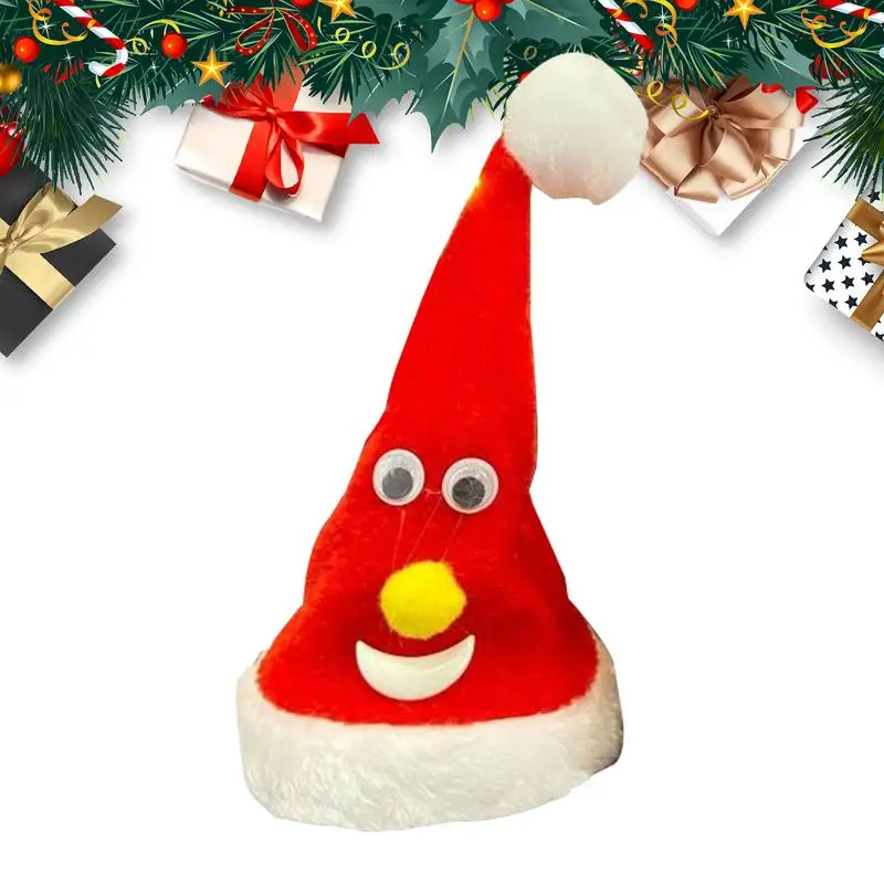 Christmas Hat Electric Plush Toy Children Gift Sing Glowing Swing Music Xmas Hats For Christmas Tree Kids Toys
Christmas Hat Electric Plush Toy Children Gift Sing Glowing Swing Music Xmas Hats For Christmas Tree Kids Toys