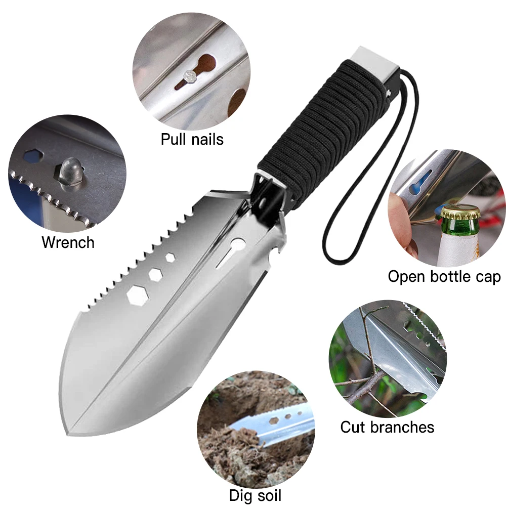 8 in 1 Multi-Tool Camping Shovel Outdoor Portable Hand Shovel with Storage Pouch for Hiking Backpacking Gardening
8 in 1 Multi-Tool Camping Shovel Outdoor Portable Hand Shovel with Storage Pouch for Hiking Backpacking Gardening