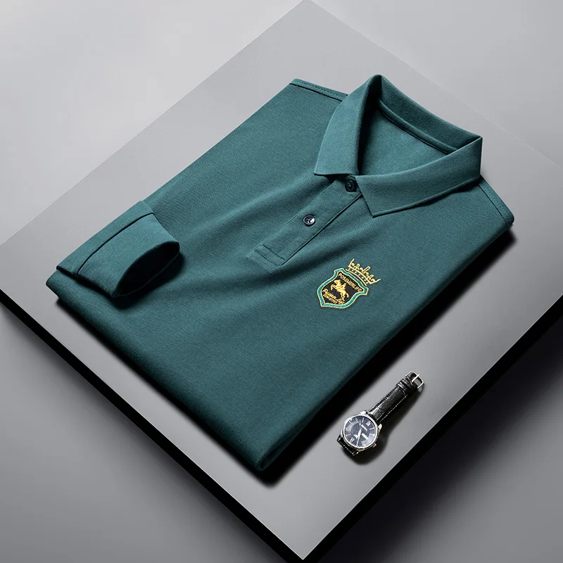 High-quality Men's Shirts Embroidery T-shirts High End Polo Lapel Long Sleeve Soft Luxury Printing Casual Spring Autumn Classic
High-quality Men's Shirts Embroidery T-shirts High End Polo Lapel Long Sleeve Soft Luxury Printing Casual Spring Autumn Classic