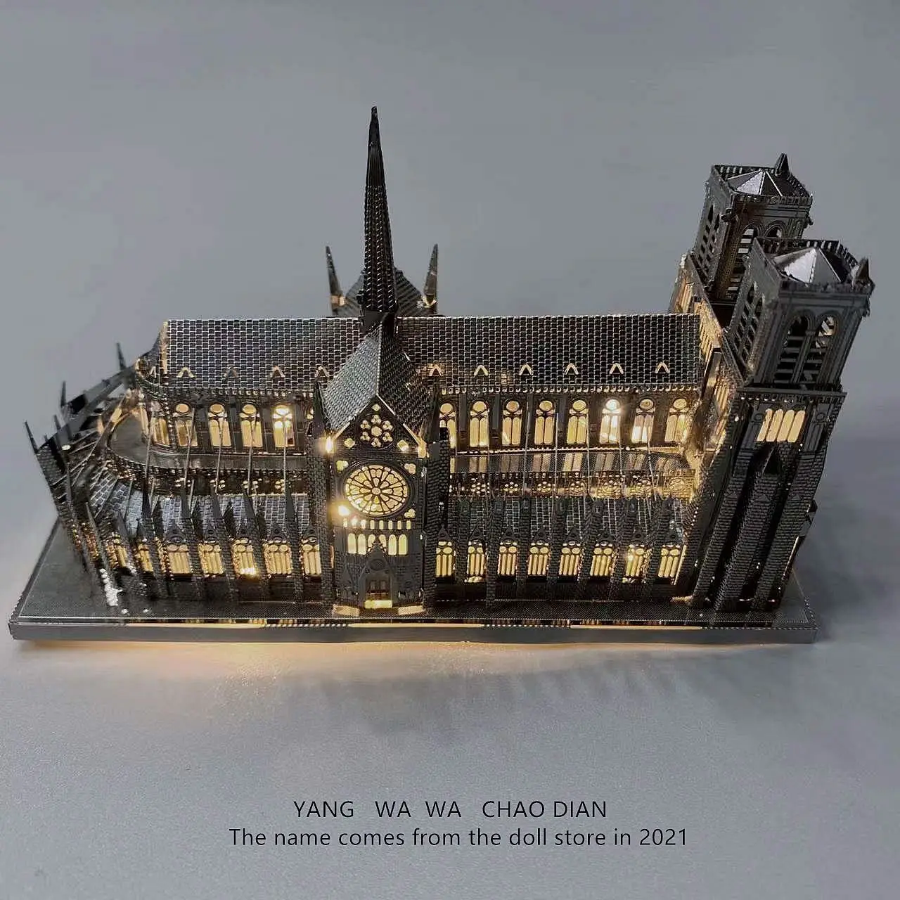 

Notre Dame de Paris! 3D metal jigsaw puzzle Notre Dame model