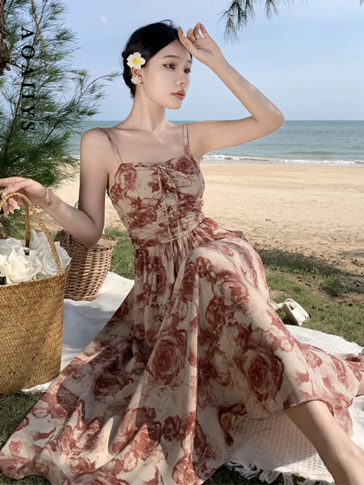 Dresses for Women Dress 2023 Summer Lace Up Chic Floral Square Collar High Waisted Spaghetti Strap Dress Mid-Calf Casual Dress
Dresses for Women Dress 2023 Summer Lace Up Chic Floral Square Collar High Waisted Spaghetti Strap Dress Mid-Calf Casual Dress
