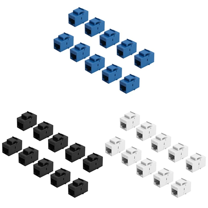 10 шт., удлинитель RJ45 Keystone Jack Cat6
10 шт., удлинитель RJ45 Keystone Jack Cat6