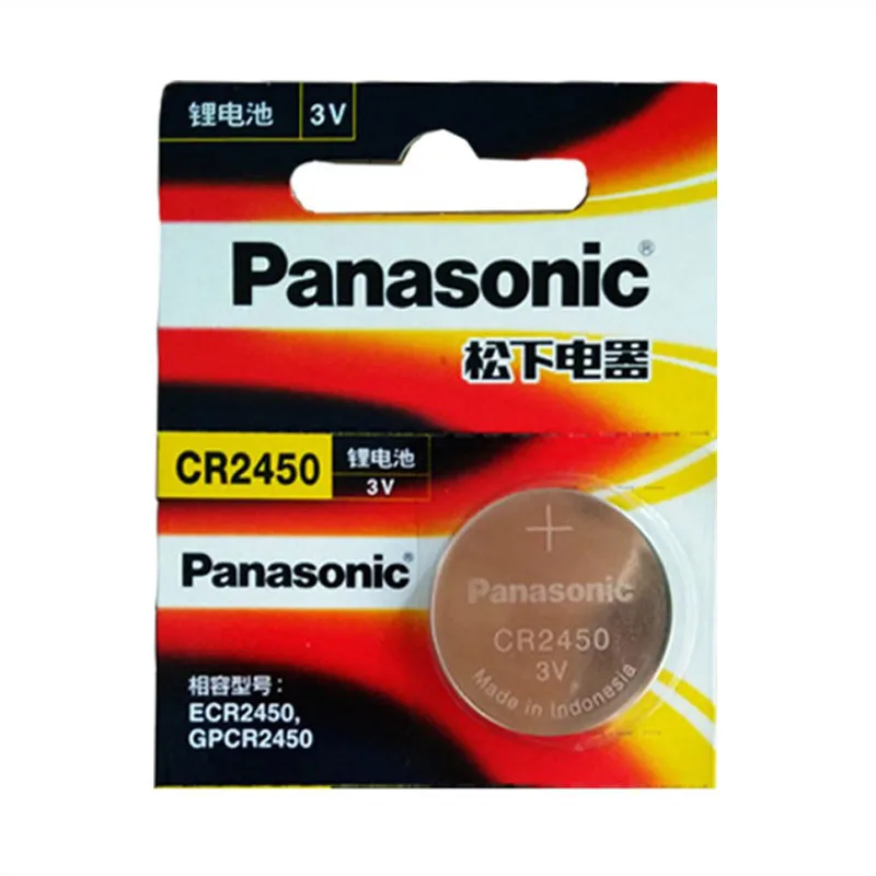 1 шт. 100% оригинальный кнопочный элемент Panasonic CR2450 CR 2450 BR2450 KCR2450 для часов слуховых