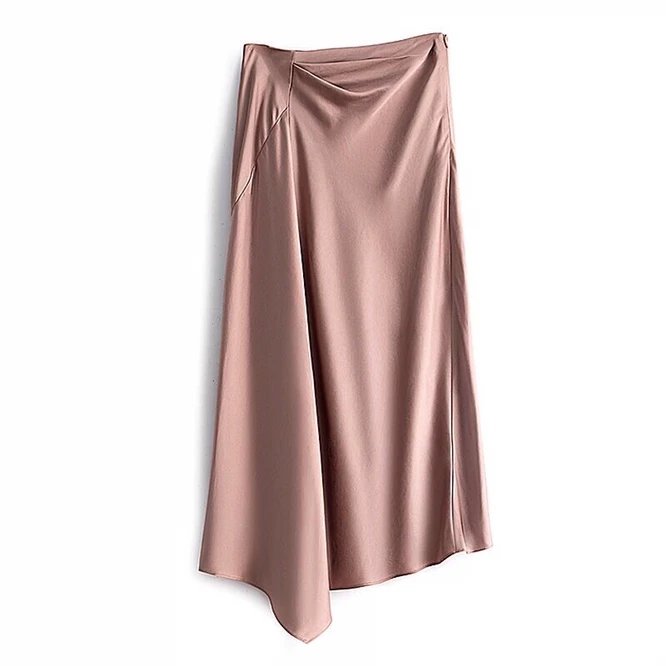Spring Summer 2022 Midi Skirts Women England Office Lady Satin High Waist Simple Elegant Long Irregular Skirt Women Pink
Spring Summer 2022 Midi Skirts Women England Office Lady Satin High Waist Simple Elegant Long Irregular Skirt Women Pink