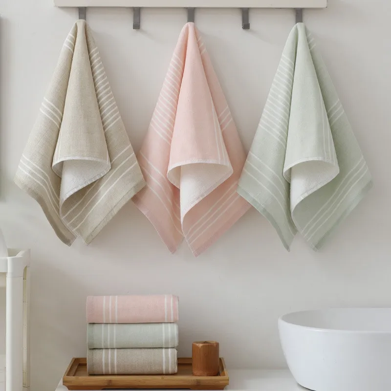 34x76cm Simple Striped Gauze Striped Cotton Thicken Soft Couples Adult Household Bathroom Hand Towel
34x76cm Simple Striped Gauze Striped Cotton Thicken Soft Couples Adult Household Bathroom Hand Towel