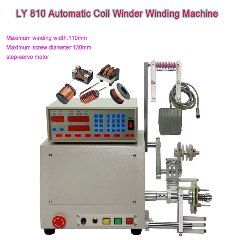 

LY 810 220V/110V 400W New Computer C Automatic Coil Winder Winding Machine for 0.03-1.2mm Wire