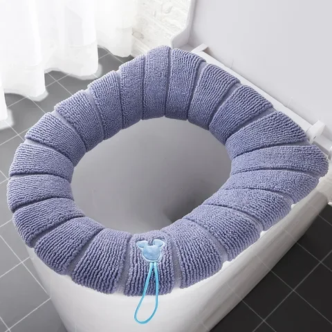 

Soft Pink Universal Washable Toilet Seat Cover Mat Set for Home Decor Closestool Mat Seat Case Toilet Lid Cover Accessories