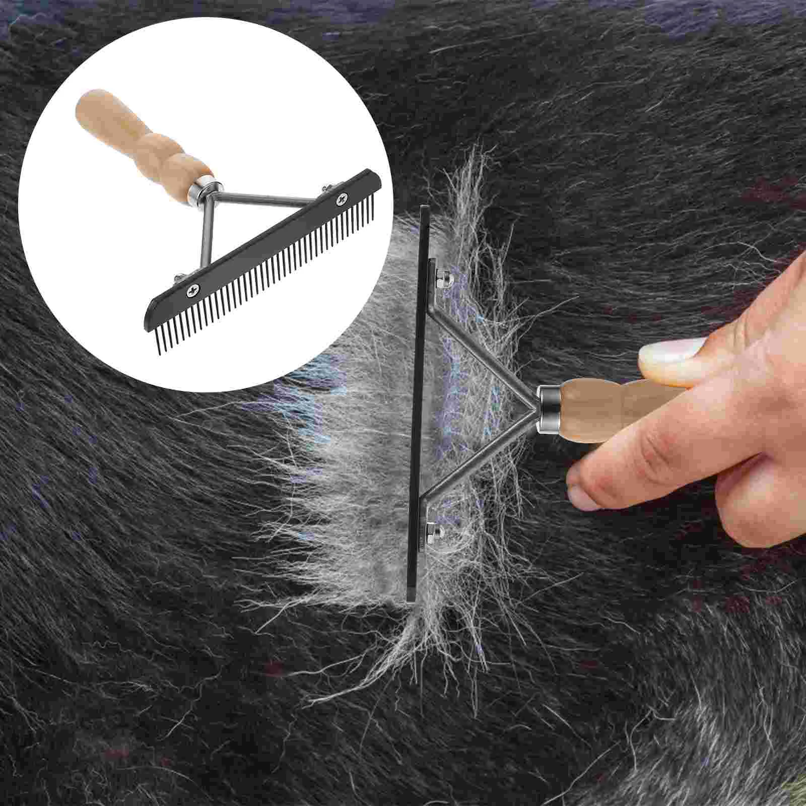 

Pets Dog Comb Dematting Grooming Rake Brush Supplies Metal Single Row Accessories Fur Untangling