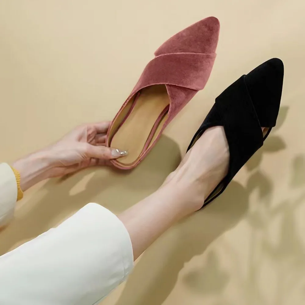 Women's Modern Slippers Casual Flat Slippers Genuine Leather Pointed Toe Sandals Low-heeled Shoes Leisure Elegant Ladies Loafers
Women's Modern Slippers Casual Flat Slippers Genuine Leather Pointed Toe Sandals Low-heeled Shoes Leisure Elegant Ladies Loafers