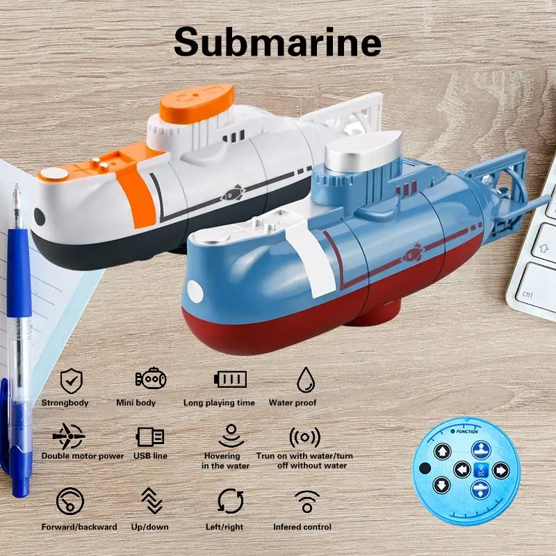 

Потрясающая Водонепроницаемая мини-подводная лодка на радиоуправлении-идеальная модель лодки с дистанционным управлением для бесконечного удовольствия
