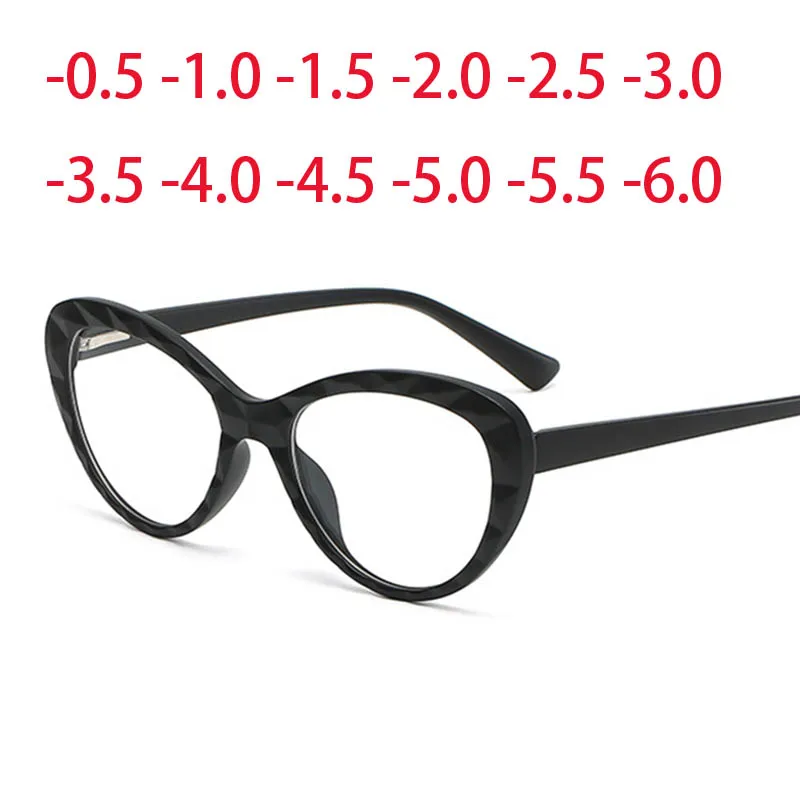

2350 Small Cat Eyes TR90 Frame Clear Lens Prescription Glasses Myopia Nerd Spectacles Degree -0.5 -1.0 -2.0 -3.0 -4.0 to -6.0