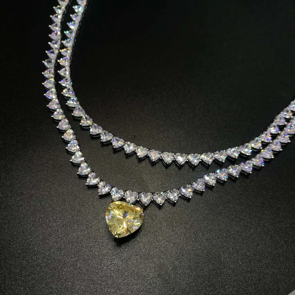 Luxury Necklace Sterling 925 Silver Created Moissanite Pendant for Women Party Wedding Choker Jewelry Gift 3 Mallzona S555314c0ad1542e8aabf11aed9ea09391 Luxury Necklace Sterling 925 Silver Created Moissanite Pendant for Women Party Wedding Choker Jewelry Gift Mallzona