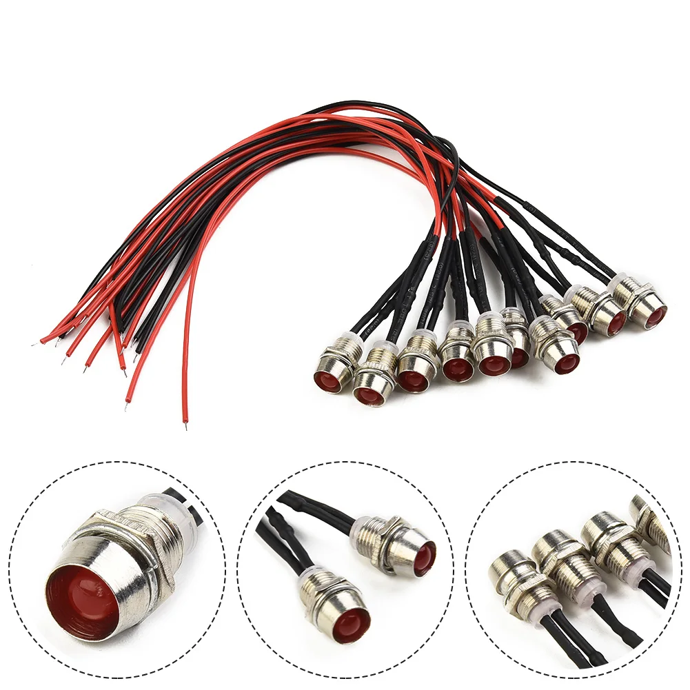 Brand New LED Indicator LED Light Bulb Light Bulb Truck 10pcs/set Warn Light Waterproof 8mm Delicate Replacement
Brand New LED Indicator LED Light Bulb Light Bulb Truck 10pcs/set Warn Light Waterproof 8mm Delicate Replacement